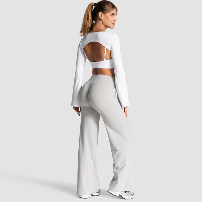 Scrunch Wide-Leg Pants