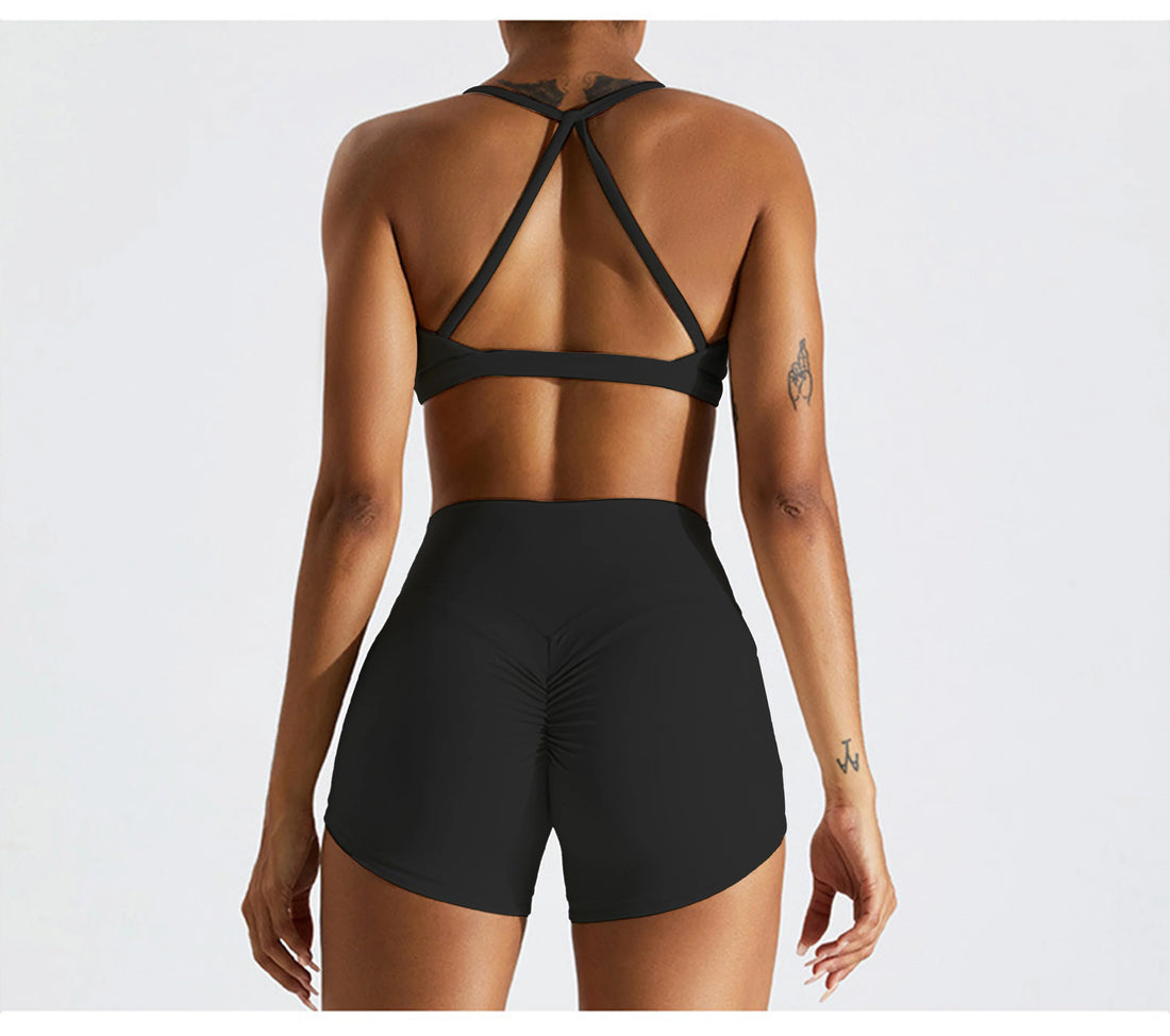 Scrunch Cross Back Bra