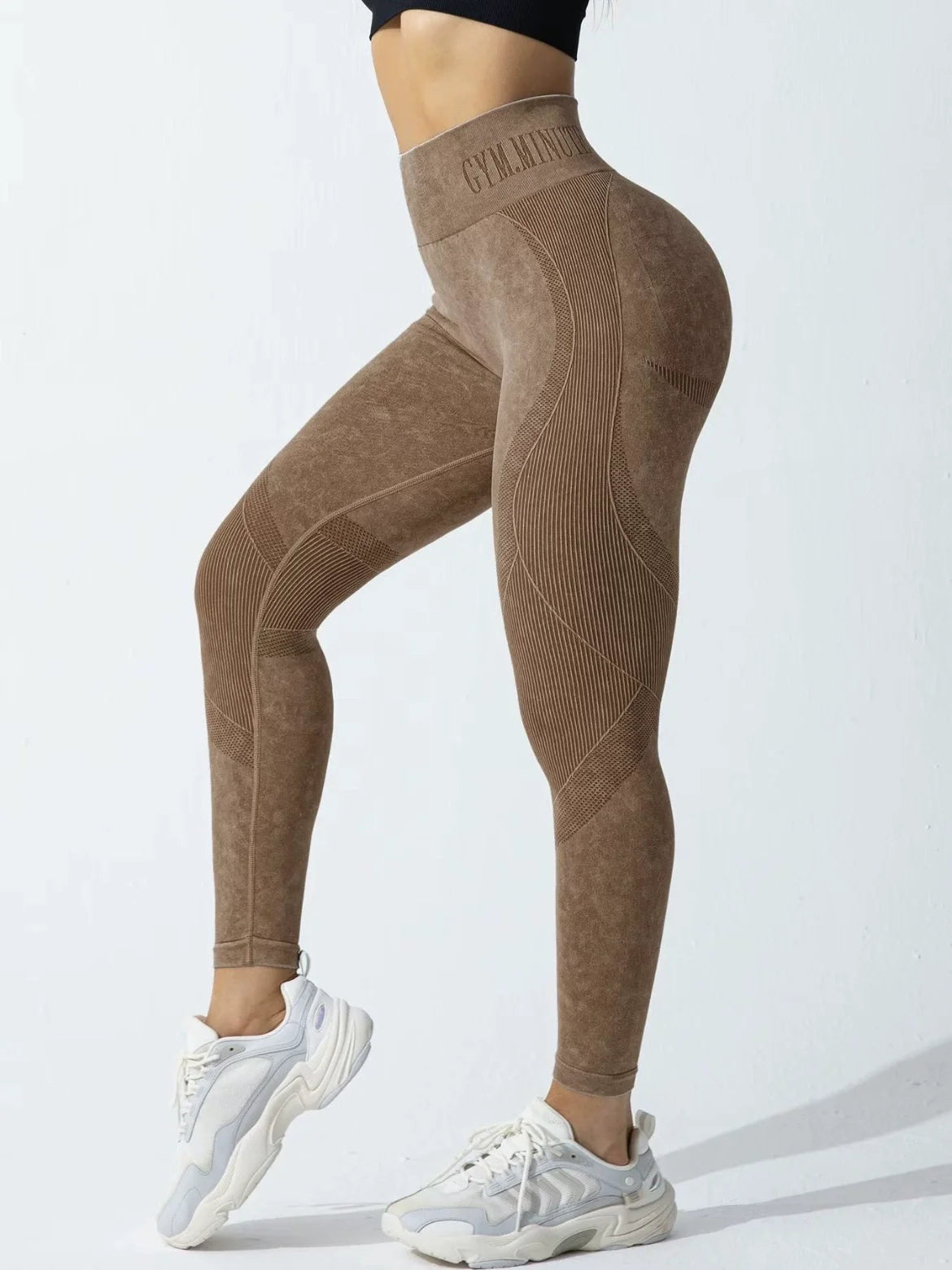Sand-Washed High-Rise Leggings