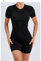 Short Jumpsuit Gym Clothes For Women Sportswear Fitness Overalls Backless Scrunch Booty Yoga Suit Sports Set Outfit