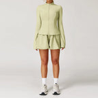 Women's Quick-Dry Yoga Set with Sunscreen Jacket