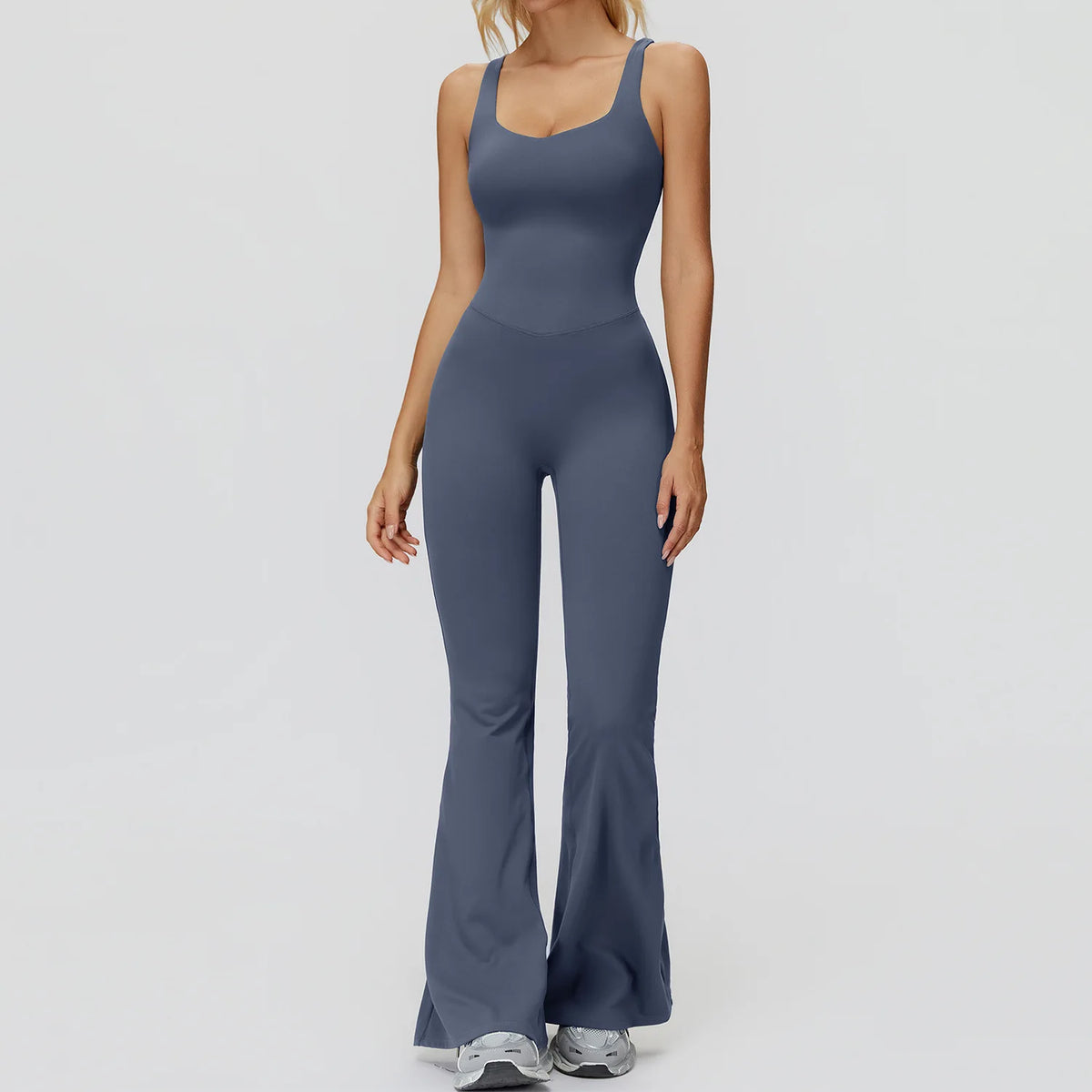 Cross Back Wide Leg Jumpsuit