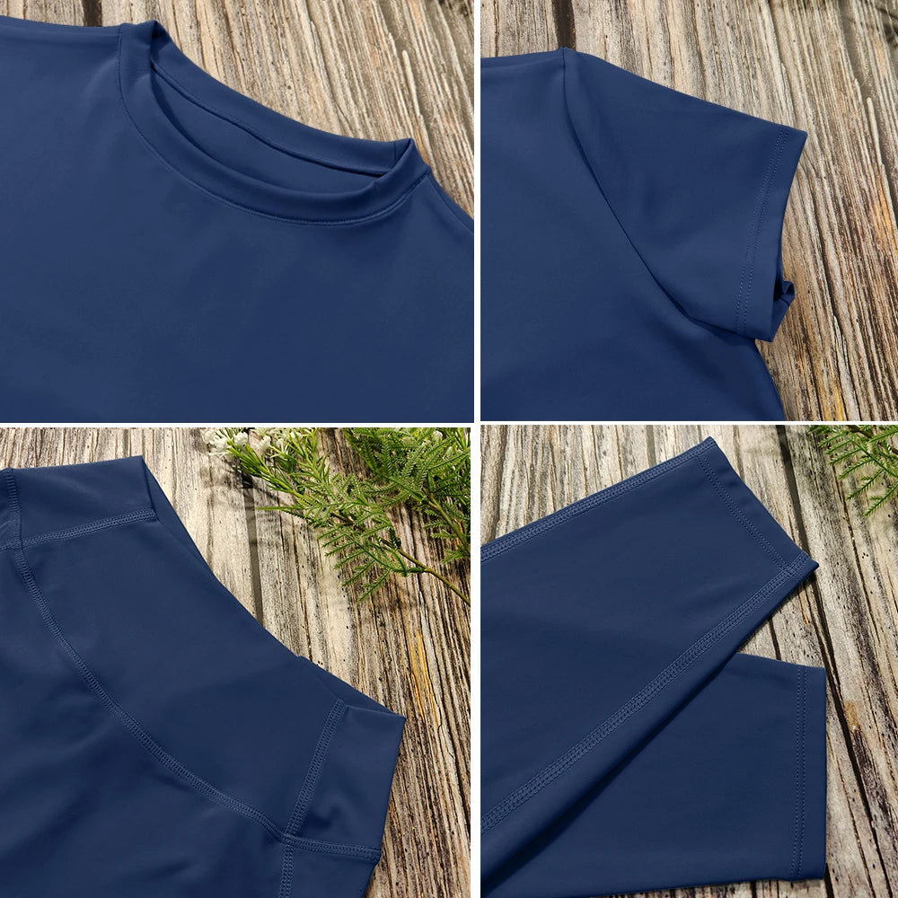 Short Sleeve Crop & Leggings Set