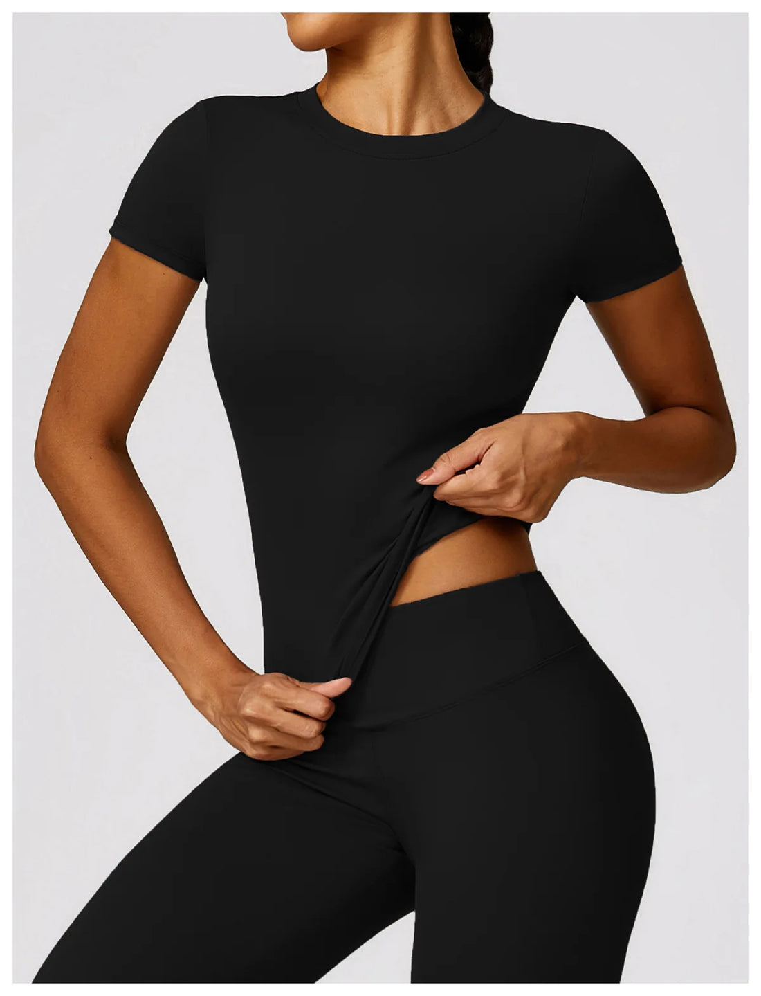 Round Neck Fitted Tee