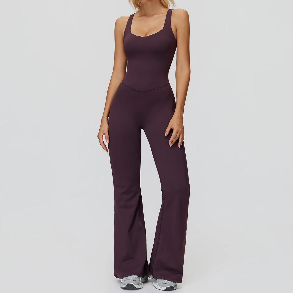 Cross Back Wide Leg Jumpsuit