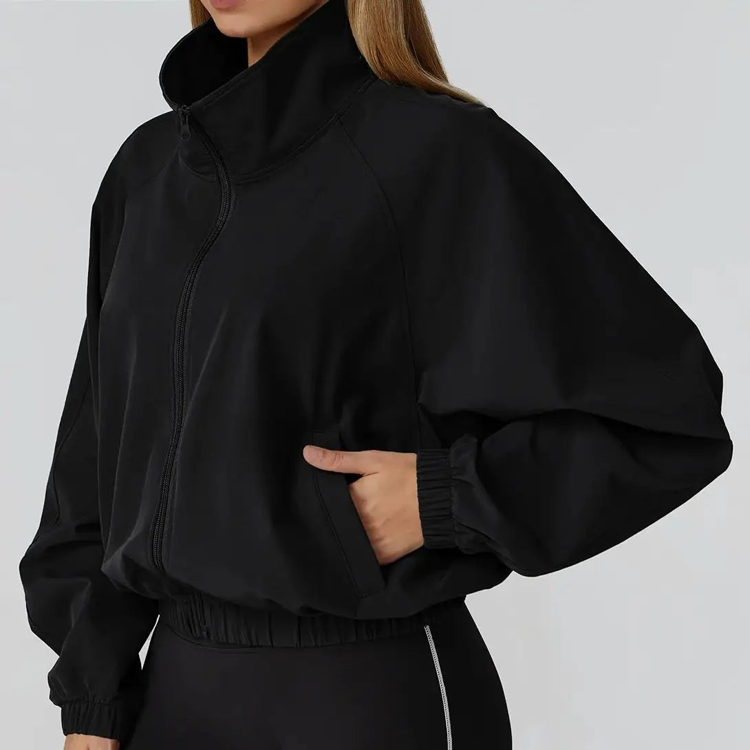 Women's Quick Dry Windproof Sport Jacket - Yoga & Running Essential