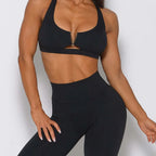 Women's V Back Yoga Fitness Set