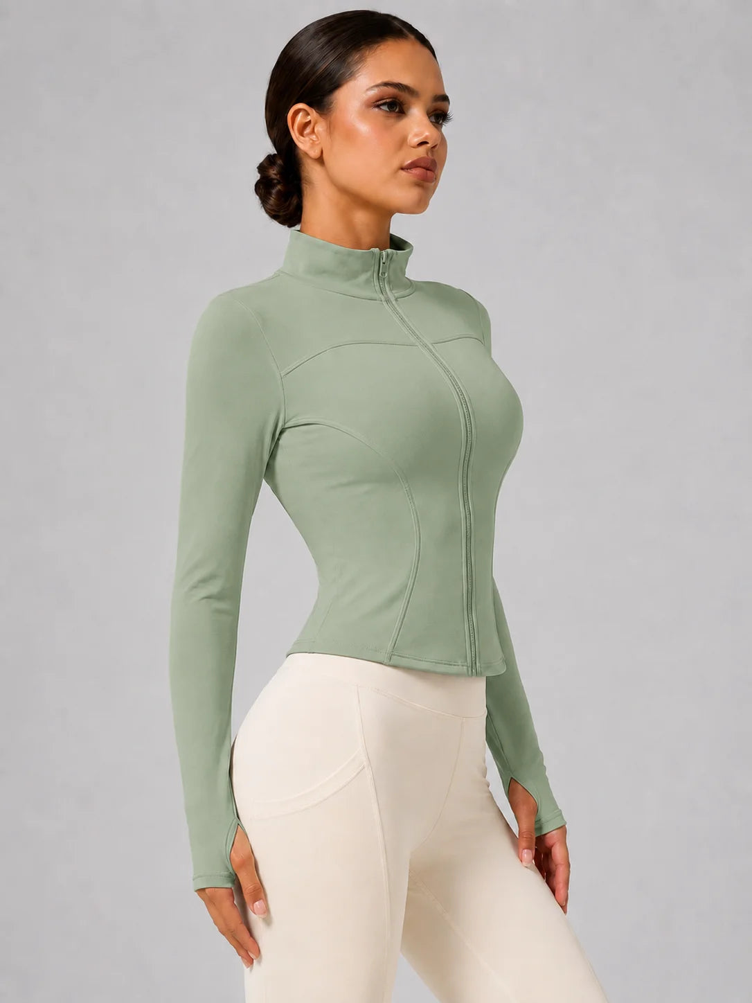 Full-Zip Thumbhole Jacket