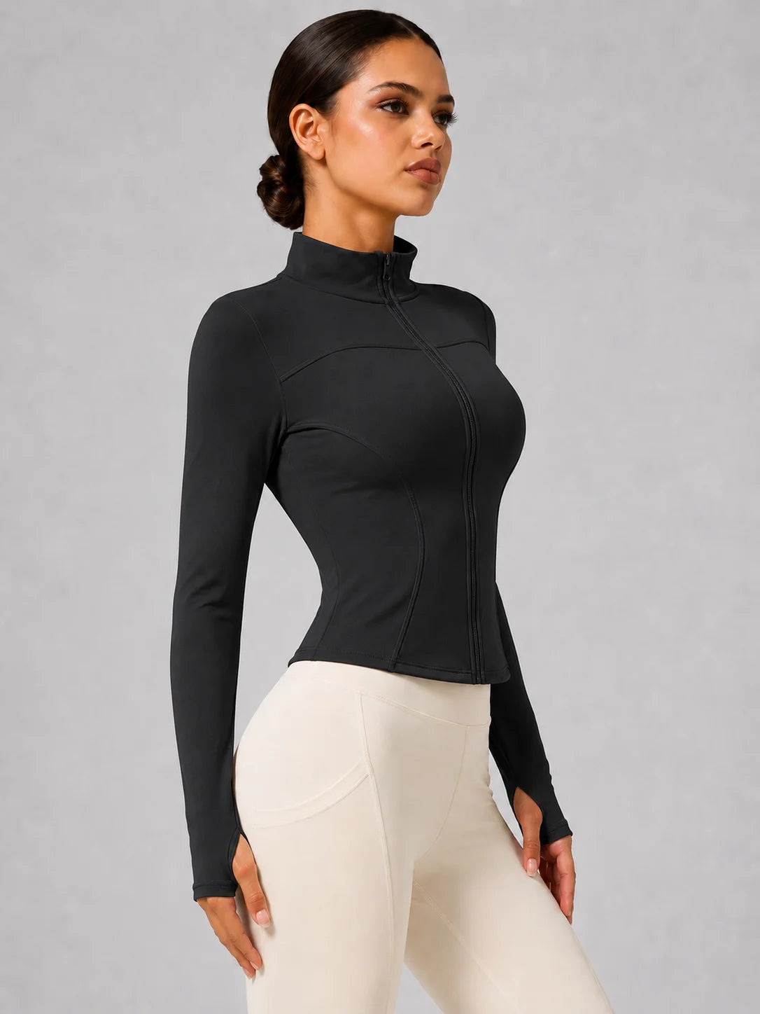 Full-Zip Thumbhole Jacket