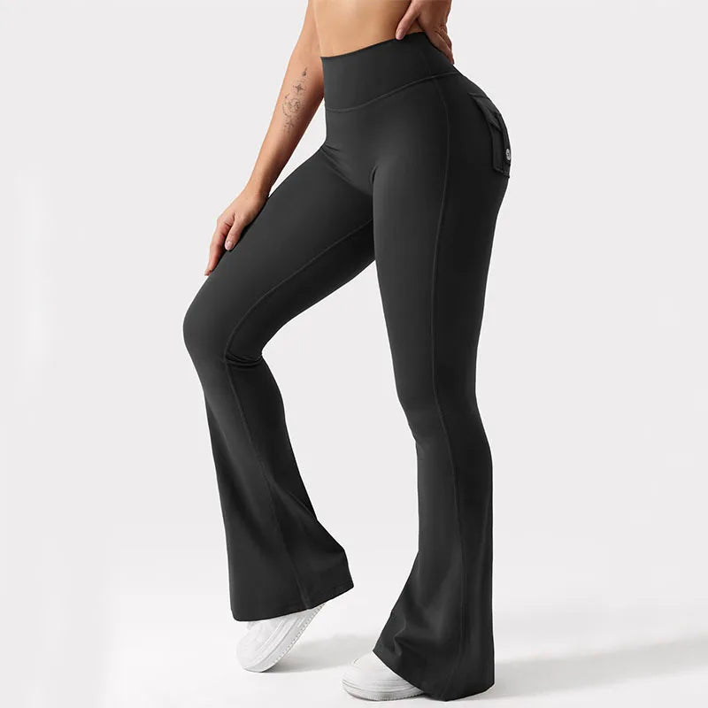 Wide Leg Cargo Leggings