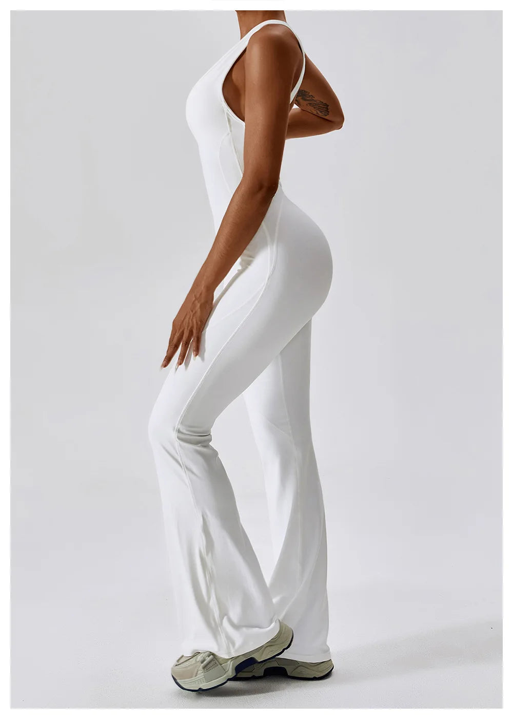 Racerback Flare Jumpsuit