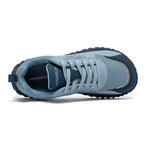 HOBIBEAR Unisex Wide Toe Sneakers Comfortable Walking Shoes Lace Up Outdoor Travel Breathable Sneakers