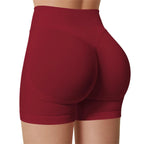 Summer High Waisted Yoga Shorts Fashionable and Sexy Running Fitness Pants Solid Color Yoga Leggings