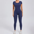 Yoga Set Sexy Backless One-piece Suit Female Rompers Quick Dry Yoga Clothing Workout Bodysuits Flared Sports Jumpsuit Women