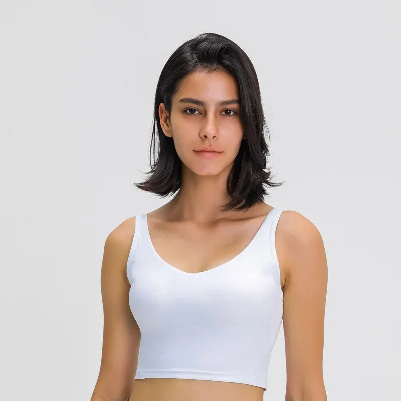 Longline Padded V-Neck Tank