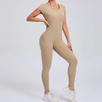 Yoga Set Sexy Backless One-piece Suit Female Rompers Quick Dry Yoga Clothing Workout Bodysuits Flared Sports Jumpsuit Women