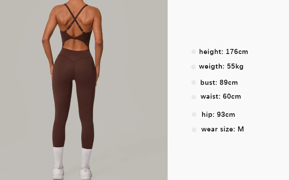 Cross Back Scrunch Jumpsuit