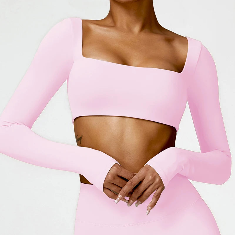 Square Neck Crop & Shorts Set