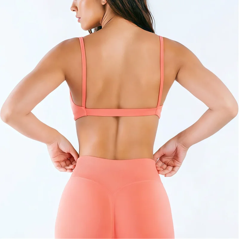 Scoop Neck Thin Strap Bra