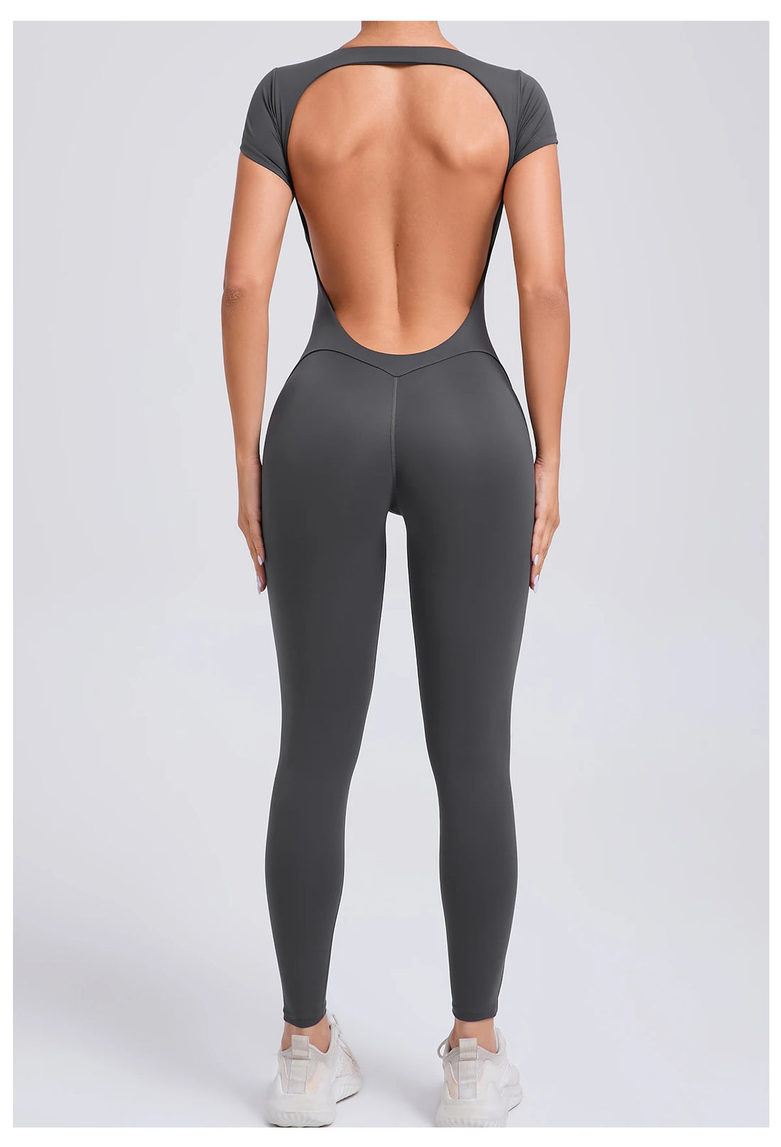 Padded Backless Sleeveless Jumpsuit
