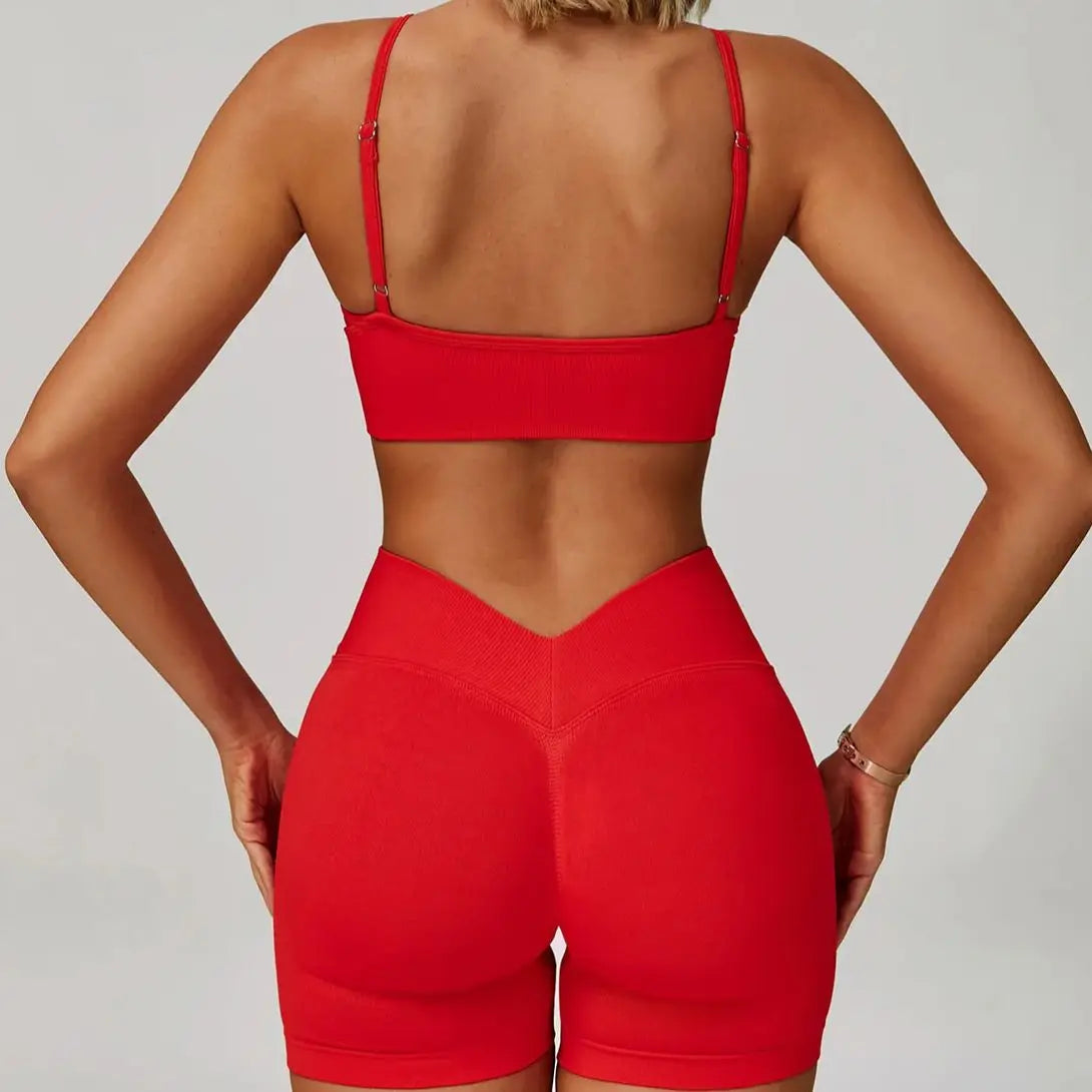 Seamless Bra, Jacket & Bottoms Set