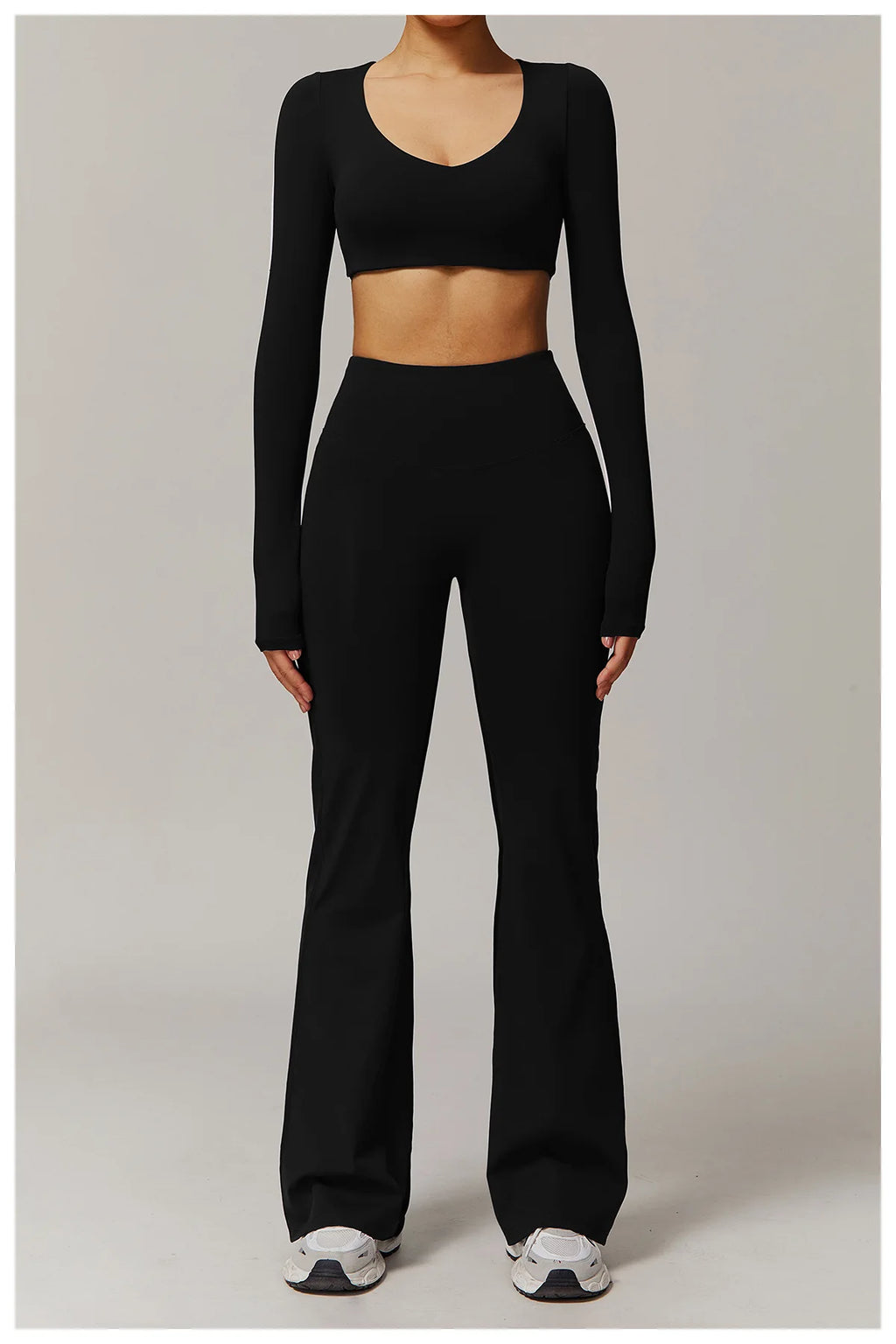 High Waist Wide Leg Pants Leggings Women Tights Fitness Bell-bottoms Yoga Elastic Leggings Push Up Gym Workout Flared Pants