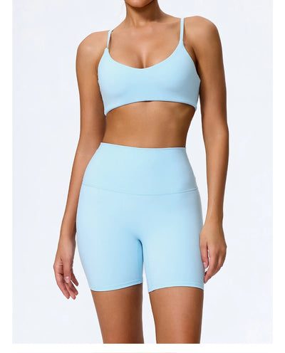 Strappy Bra & Bottoms Set