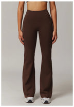 High Waist Wide Leg Pants Leggings Women Tights Fitness Bell-bottoms Yoga Elastic Leggings Push Up Gym Workout Flared Pants