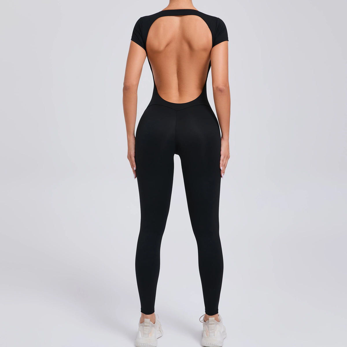 Padded Backless Sleeveless Jumpsuit