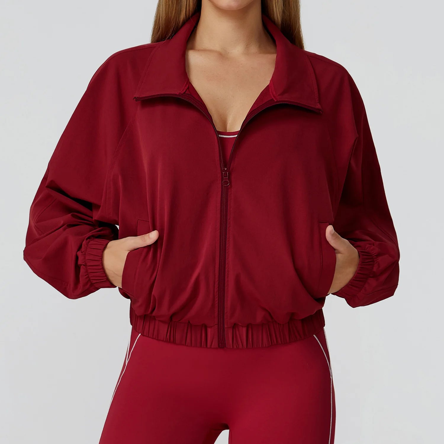 Women's Quick Dry Windproof Sport Jacket - Yoga & Running Essential
