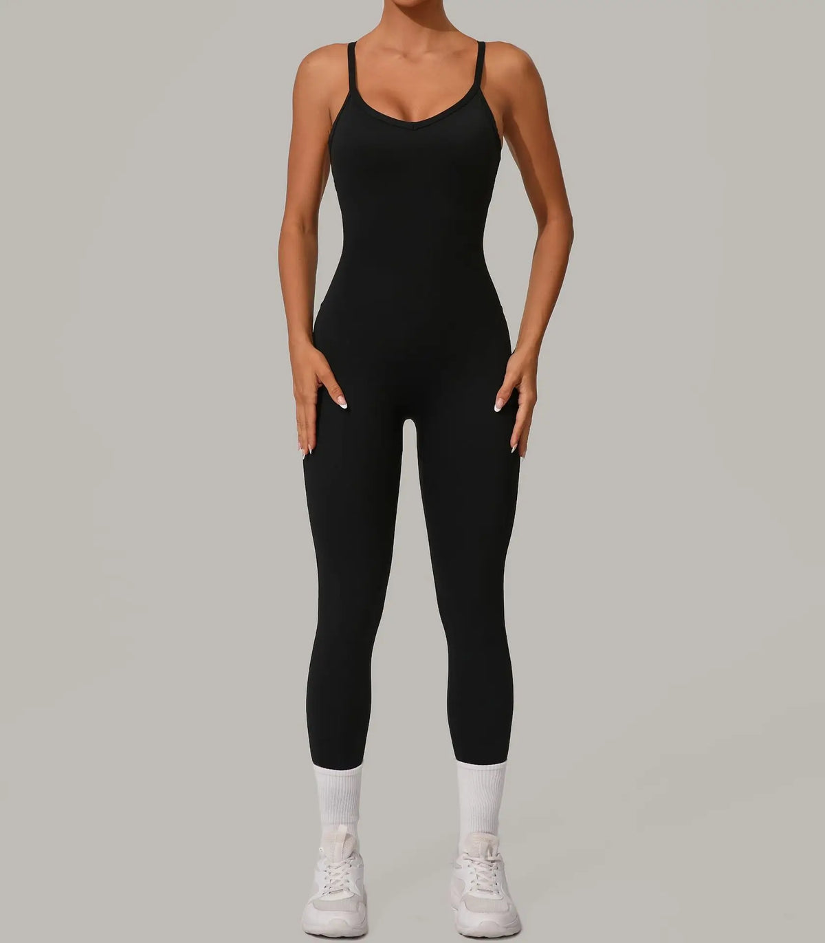 Cross Back Scrunch Jumpsuit