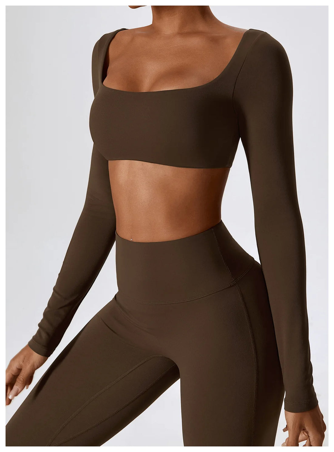 Long Sleeve Crop & Flare Set