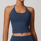Elegant Halterneck Yoga Top for Women