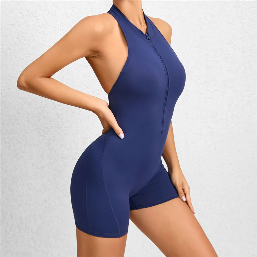 Padded Zip Jumpsuit