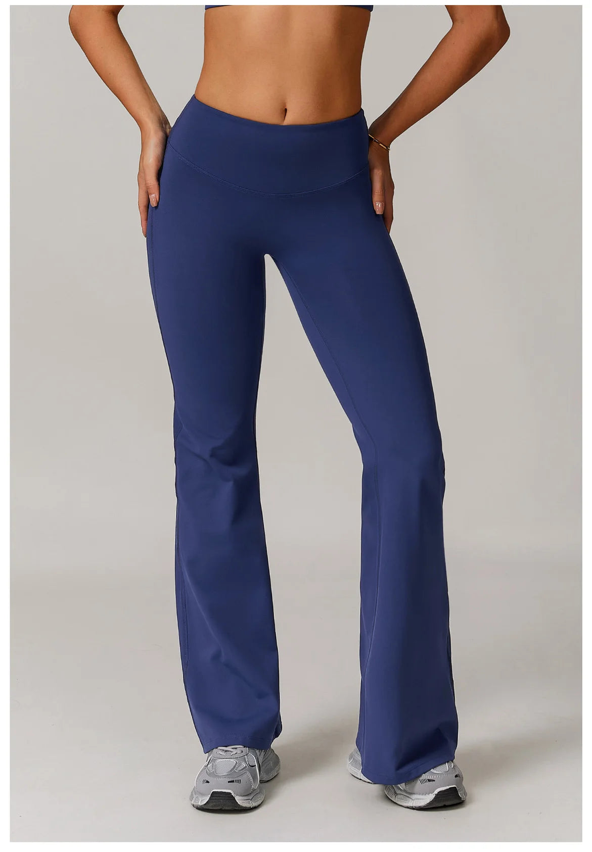 High Waist Wide Leg Pants Leggings Women Tights Fitness Bell-bottoms Yoga Elastic Leggings Push Up Gym Workout Flared Pants