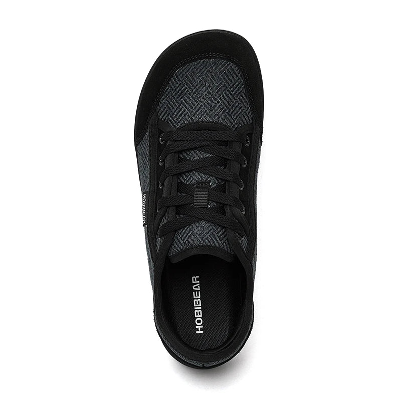 HOBIBEAR Unisex Barefoot Shoes Wide Toe Minimalist Zero Drop Walking Sneakers Lace-Up Outdoor Lightweight Casual Shoes