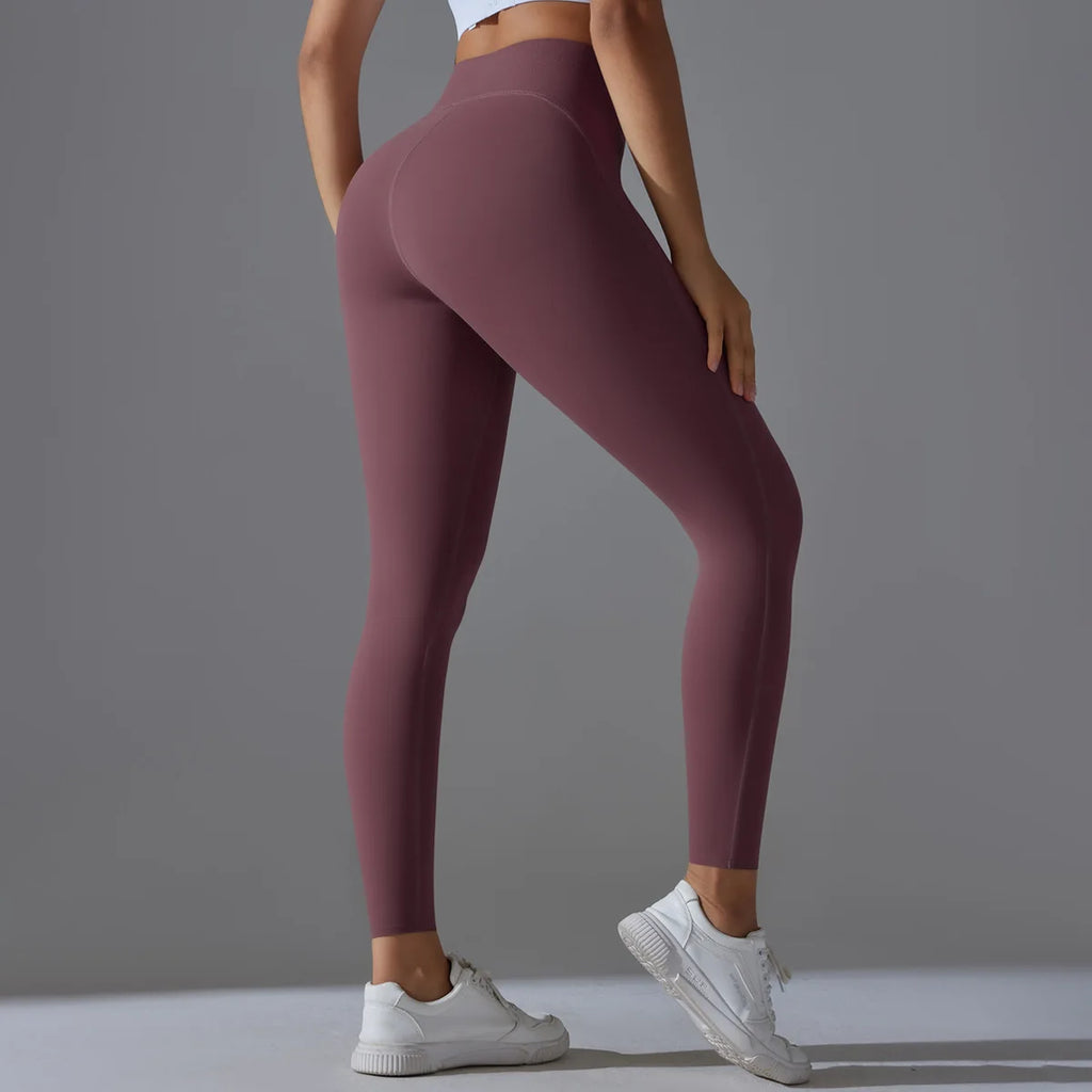 Women's High Waisted, Tight Fitting, Sexy Peach Hip Lifting Yoga Pants, Gym Exercise, Running, Pilates, Leggings Yoga Pants