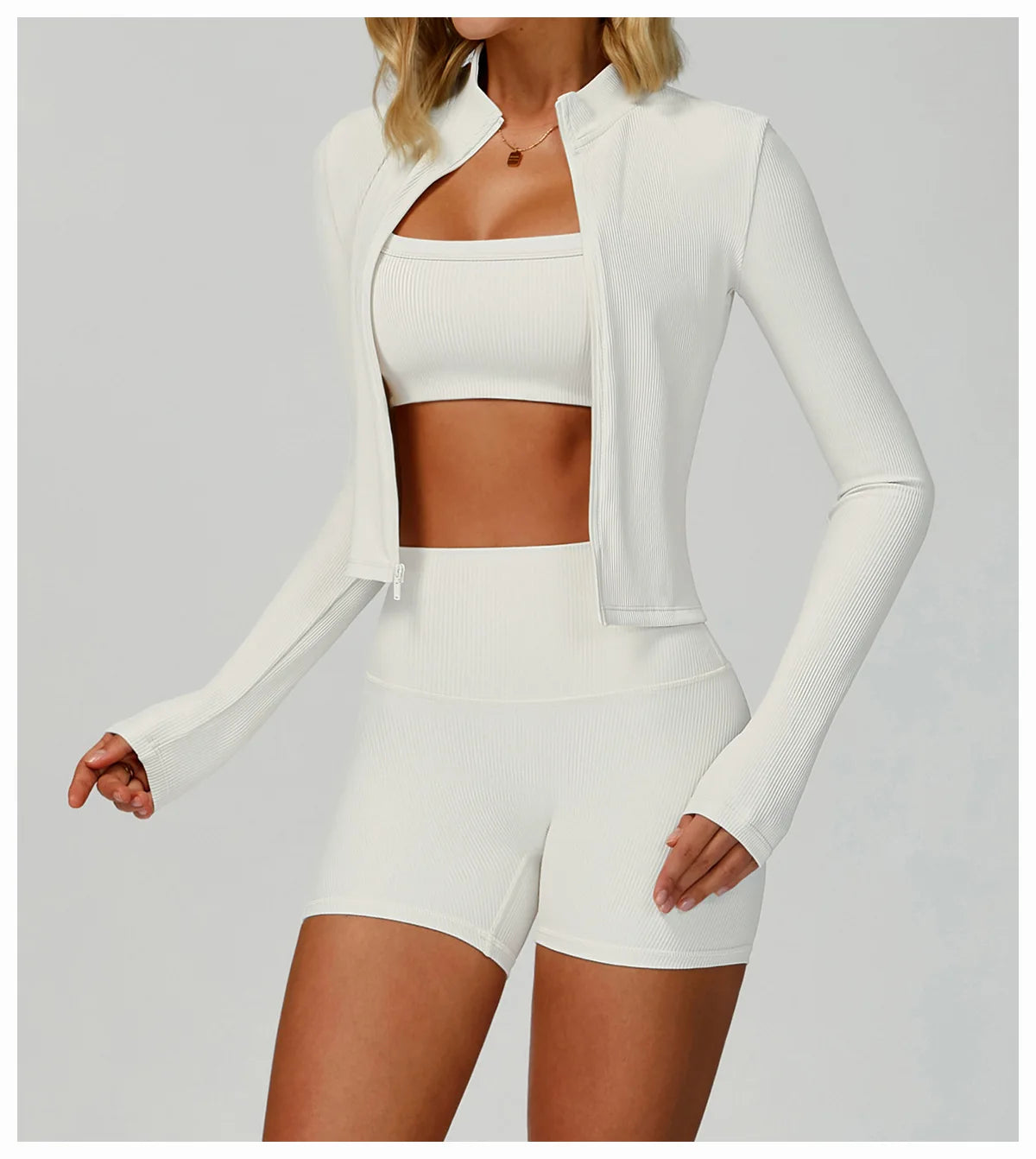 Women Outdoor Running Fitness Wear T-shirt Zipper Long Sleeved Sports Top Yoga Long Sleeved Yoga Shirt Gym Push Up Workout Coat