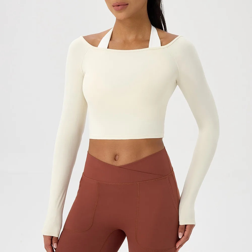 Off-Shoulder Ribbed Crop Top