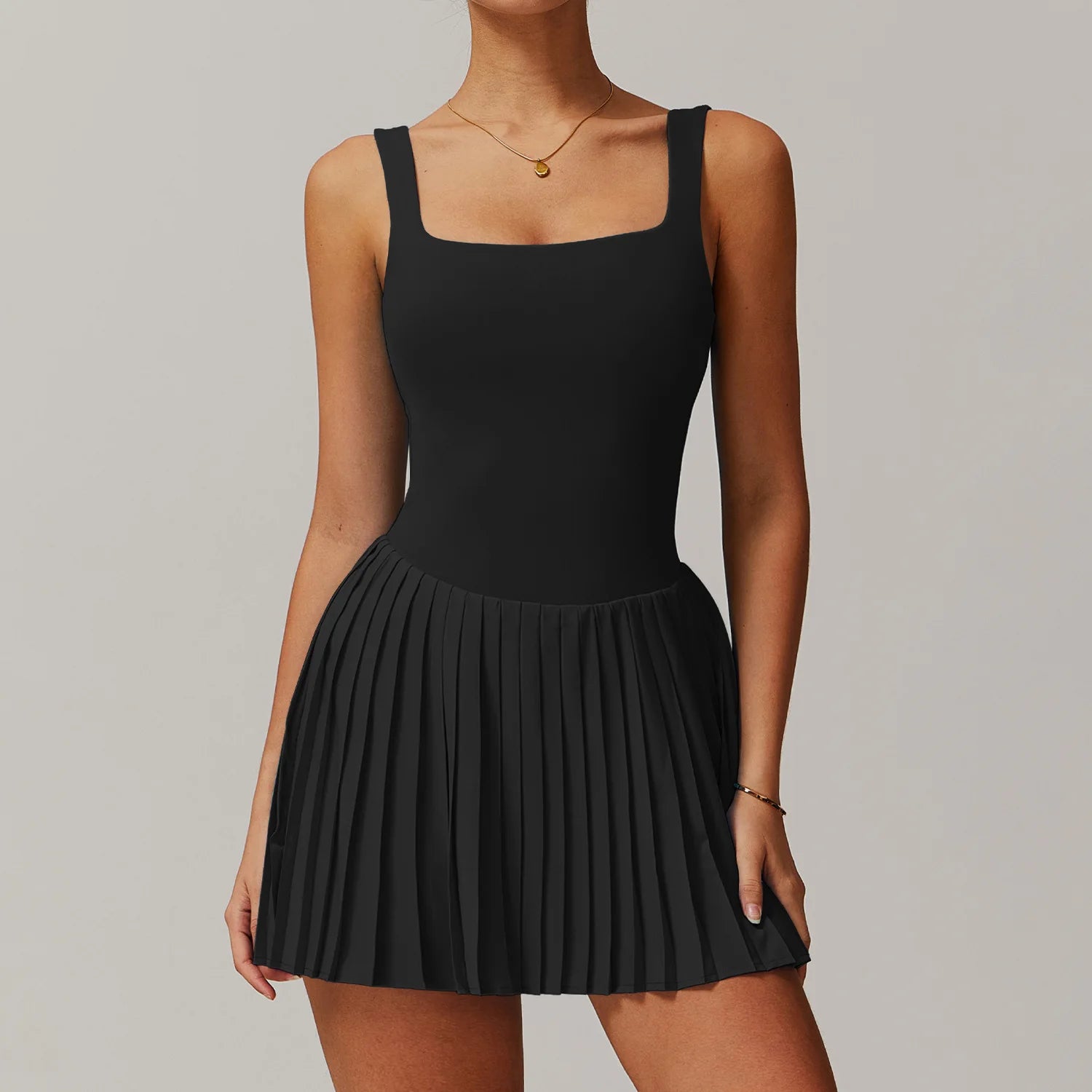 Women's Sport One Piece Yoga Skirt with Pocket