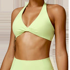 Yoga Bra Push-up Sports Fitness Vest Nylon Gym Workout Sports Underwear Sexy Breathable Quick Dry Athletic Training Crop Top