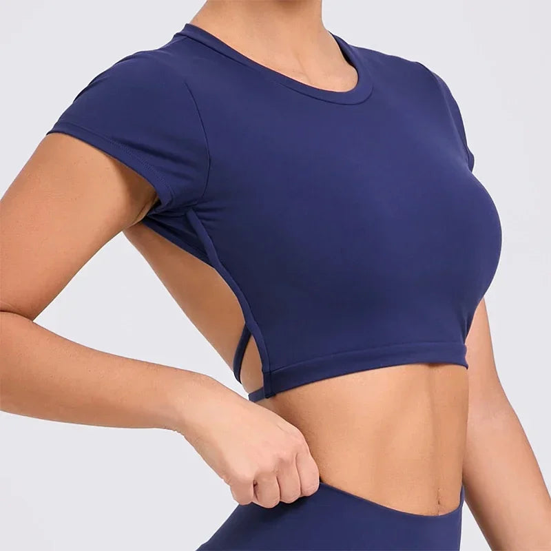Open Back Seamless Tee