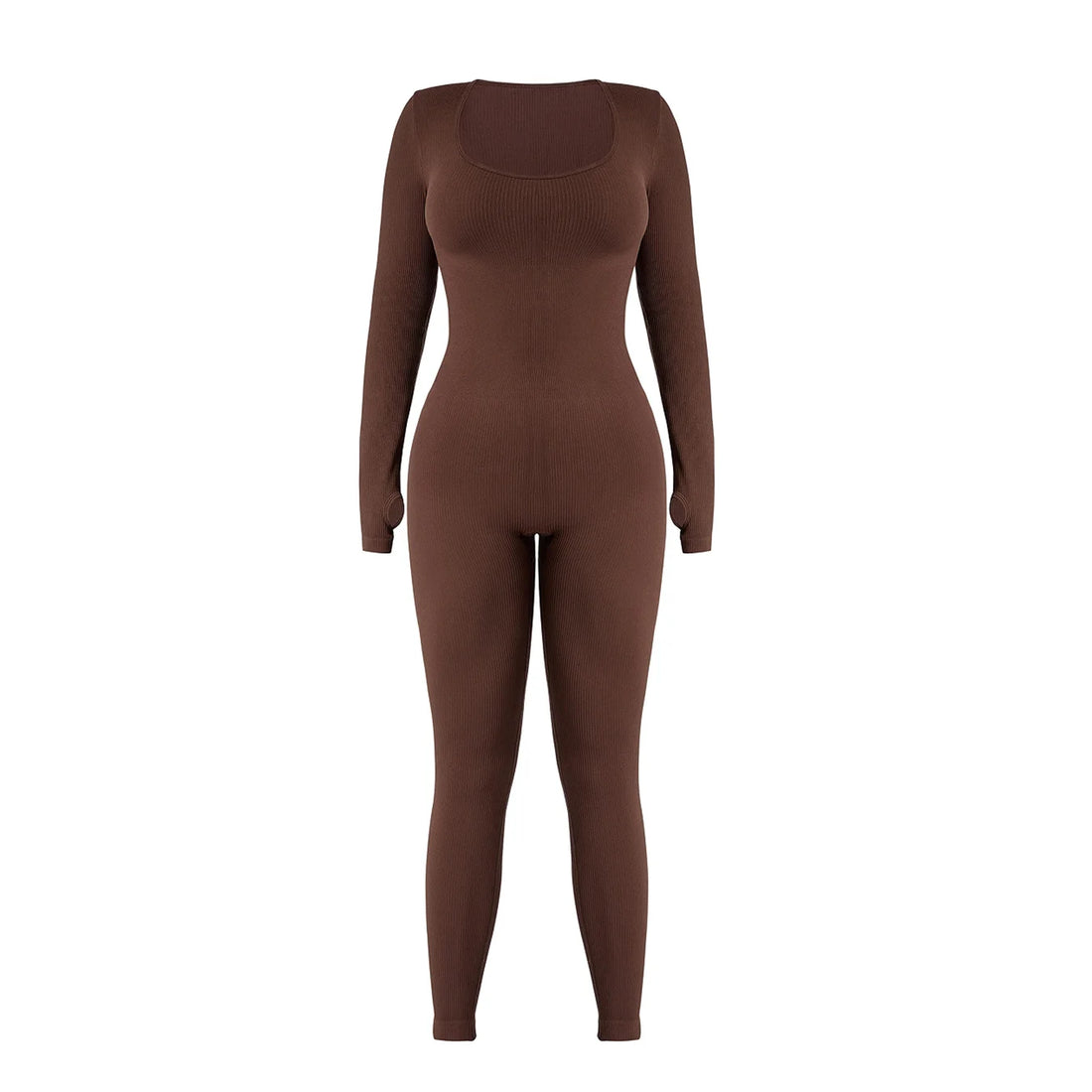 Ribbed Long Sleeve Scoop Bodysuit