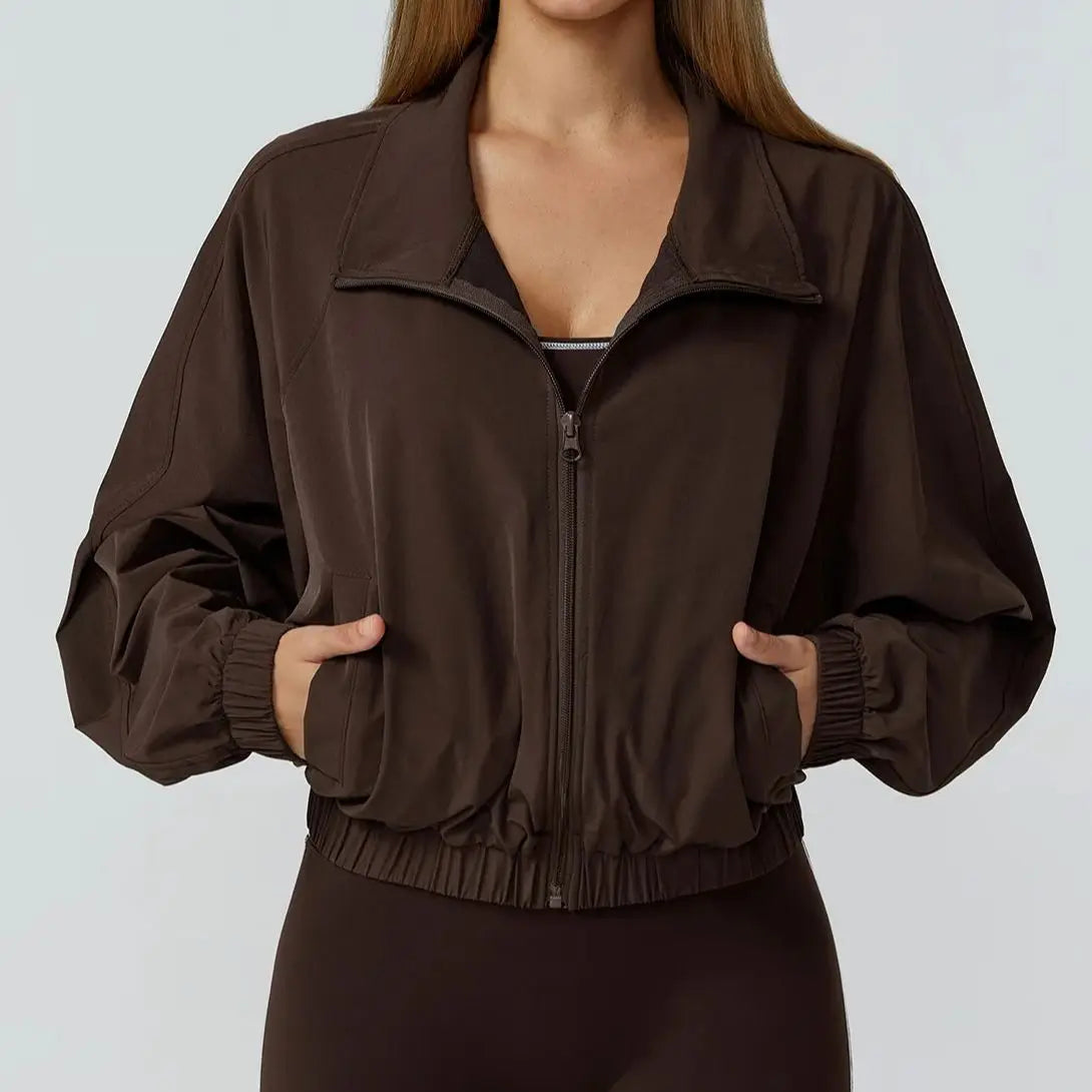Women's Quick Dry Windproof Sport Jacket - Yoga & Running Essential