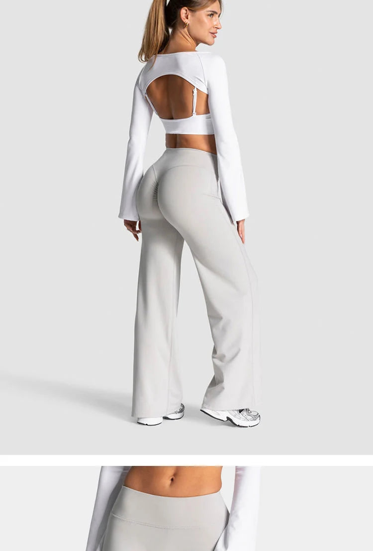 Scrunch Wide-Leg Pants