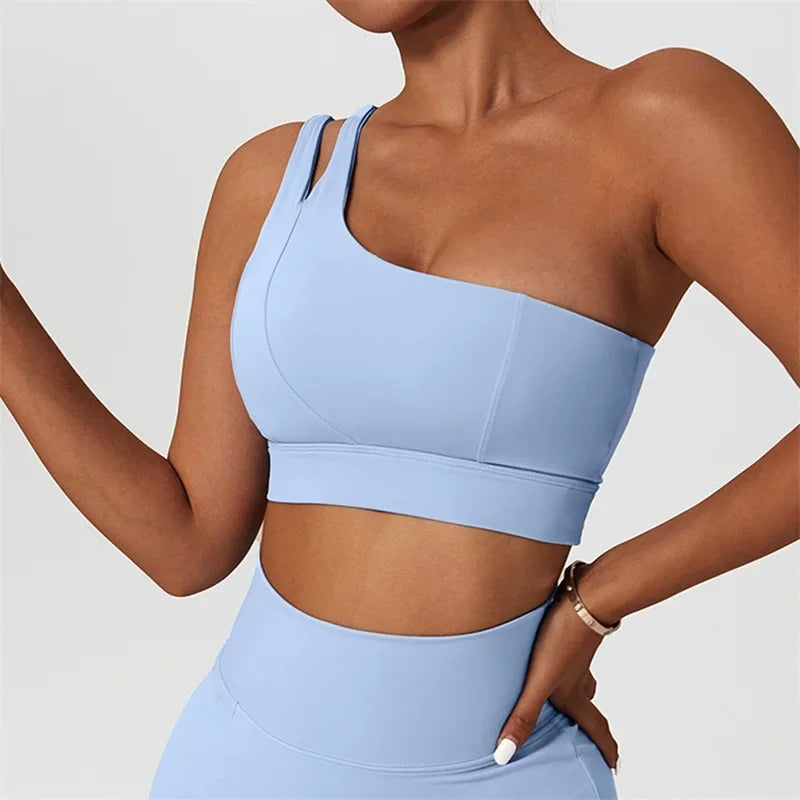 One Shoulder Crop Tank