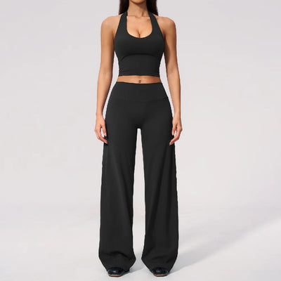 Foldover Two-Piece Yoga Set