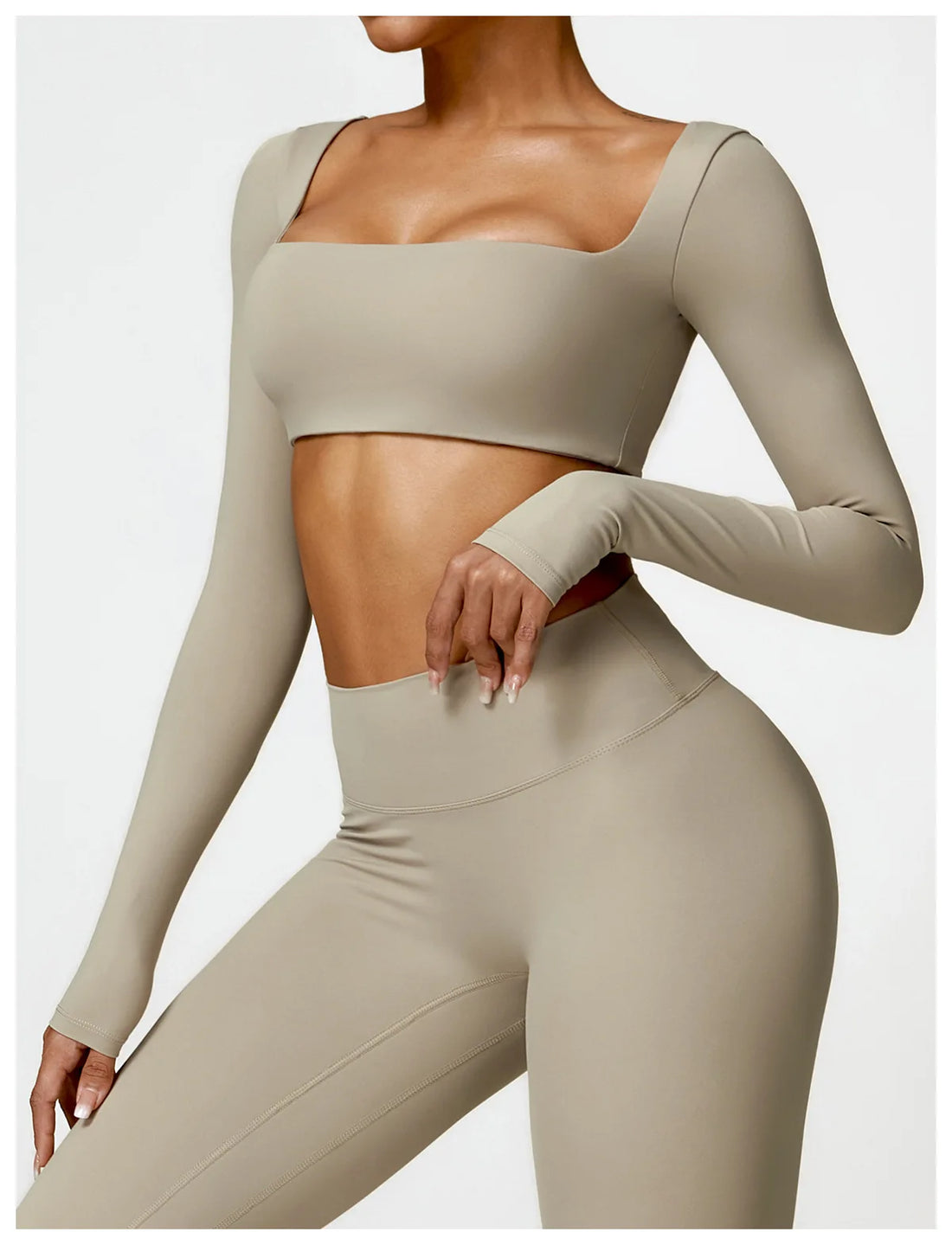 Square Neck Crop & Shorts Set