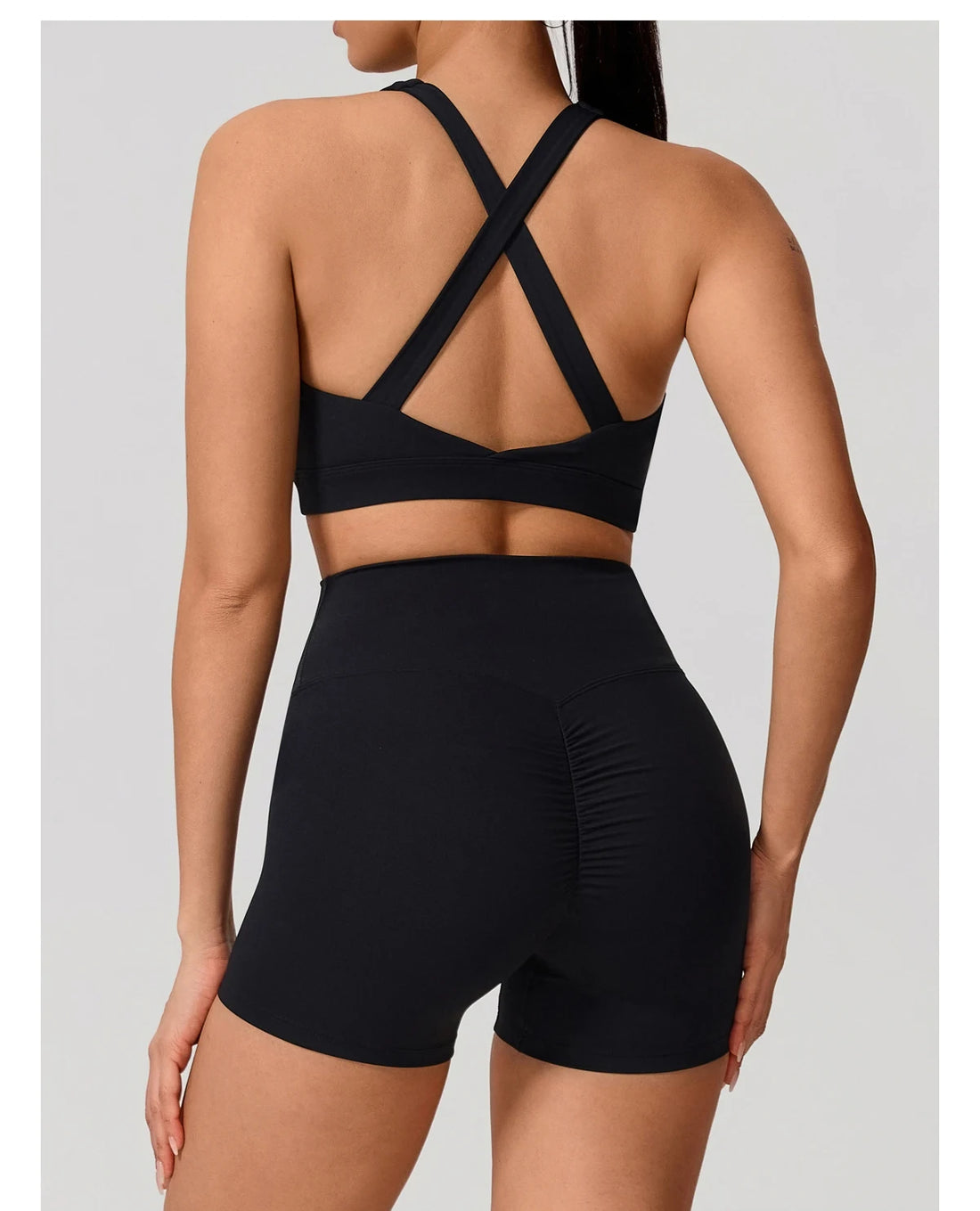 Cross Back Bra & Bottoms Set