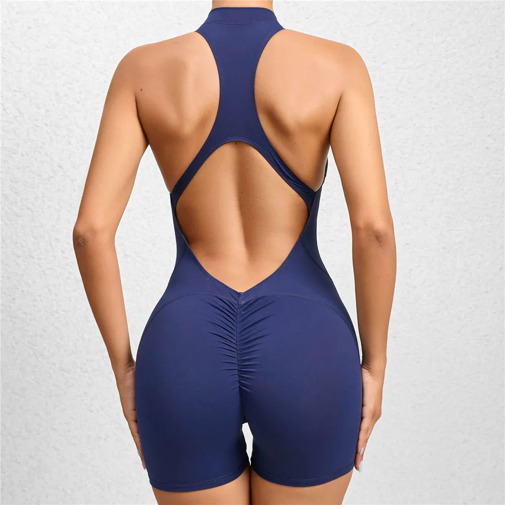 Padded Zip Jumpsuit